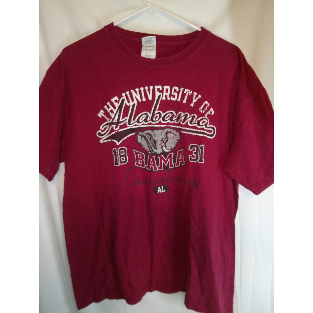Vintage University of Alabama Crimson Tide T-Shirt‎ Bama Football Graphic Tee L
